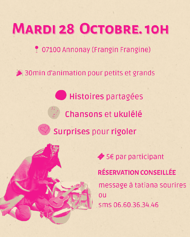Animation éveil lecture et chansons enfants